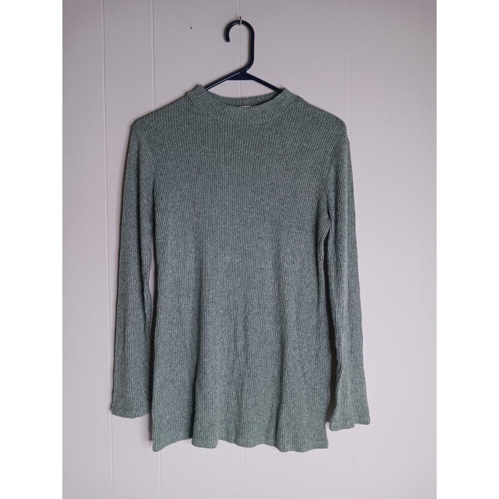 Hello Miz Ribbed Long Sleeve Tunic Sweater Women's Size M